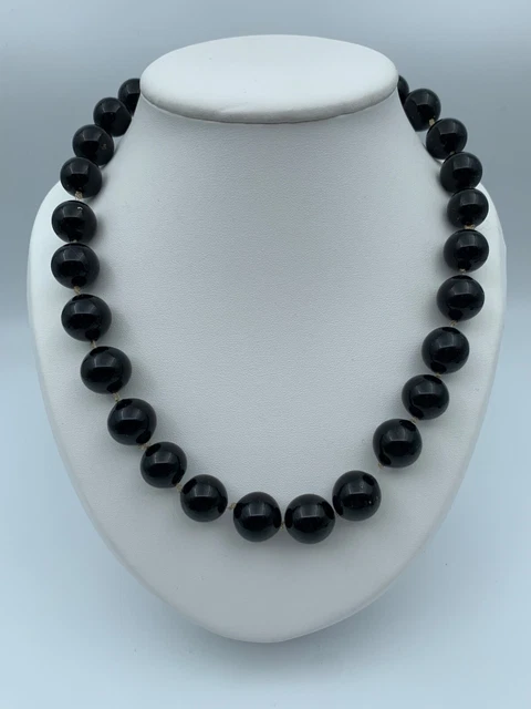 Collier Fantaisie Ethnique Perles Noires Et Blanches - 70 Grammes - Occasion