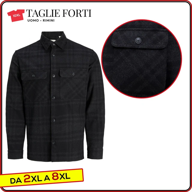 Camicia Natale Uomo Camicia Invernale Uomo Flanella Imbottita A Quadri