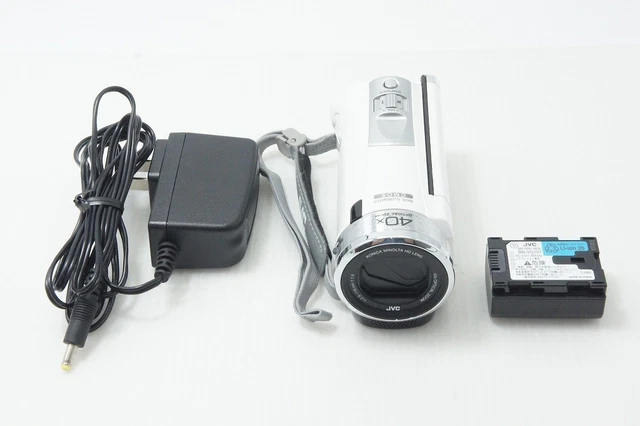 JVC EVERIO GZ-HM390 Digital Video Camera Camcorder White #260813x