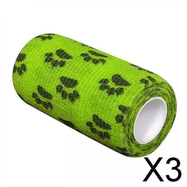 3X Vet Wrap Tape Cohesive Bandages First Aid Supplies Pet Self Adhesive Bandage