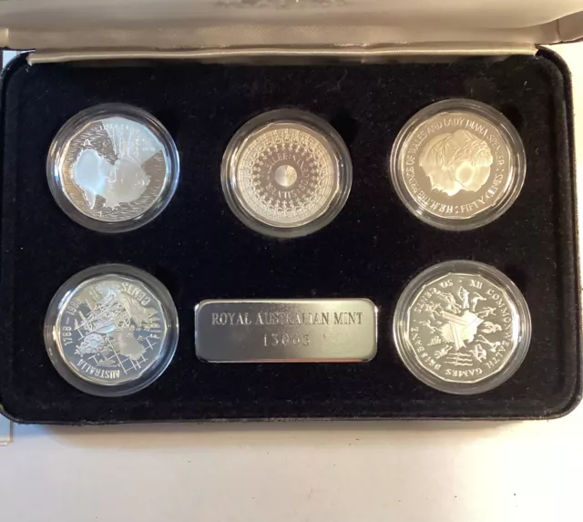 1989 Australia Masterpieces in Silver 50 Cents Coin Set 3