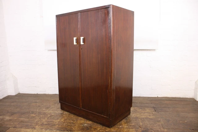 Vintage Utility Wardrobe Retro Mid Century Wooden Furniture