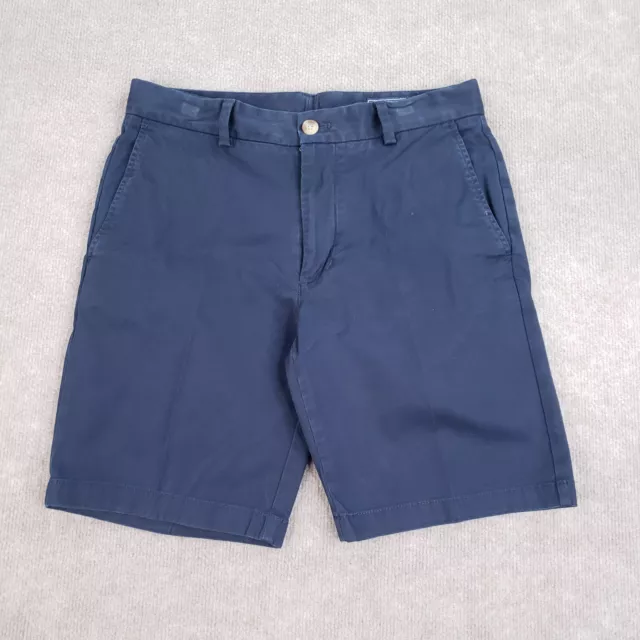 Vineyard Vines Shorts Mens 30 Blue Flat Front Breaker Chino Cotton Stretch