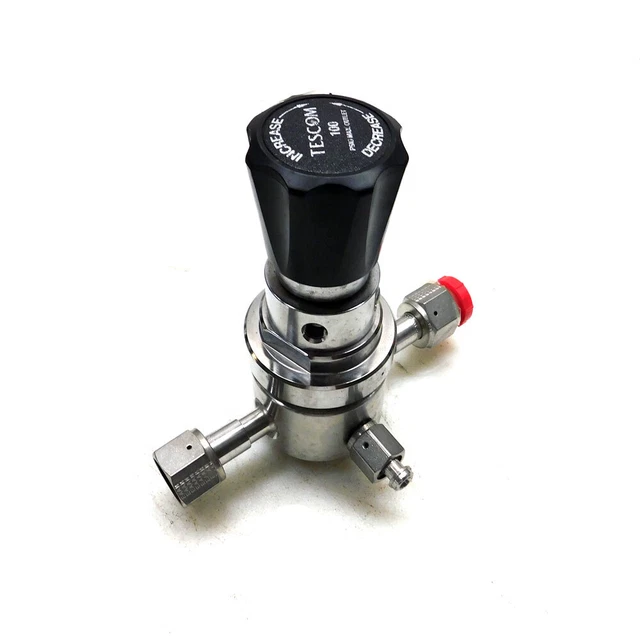 Tescom 449-216-2PL8T Threadless Pressure Regulator Valve 100PSIG 1/4" Inlet