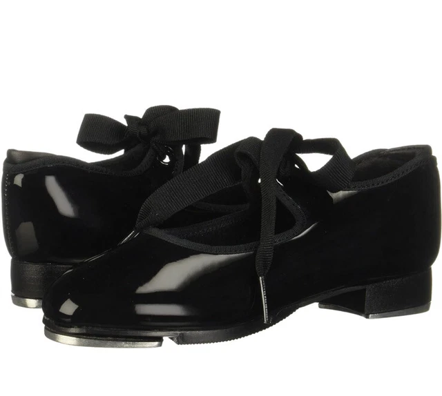 Capezio Girl's Jr. Tyette Tap Shoe Dance Size 1 M