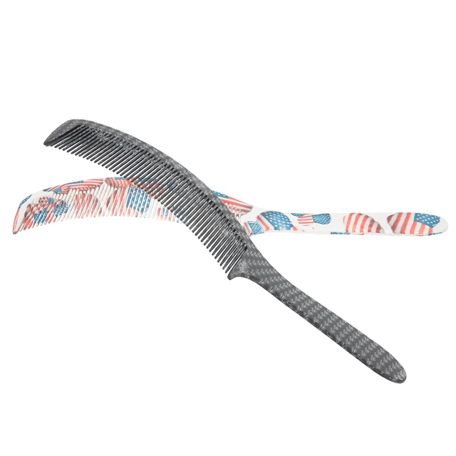 2x Professional Men Hairdressing Comb Portable Anti‑Static Comb Hair Styling To. 5