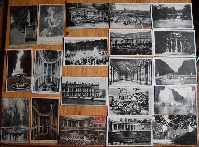 Versailles : lot de 120 cartes postales anciennes - 100 % CPA - Château