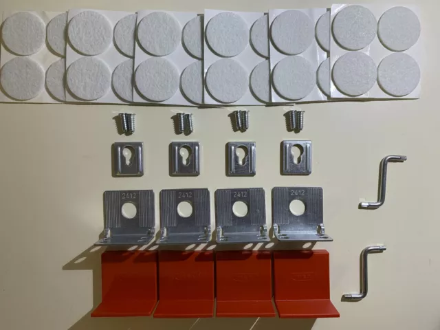 IKEA Expedit parts (from red high gloss expedit 16 square shelf)