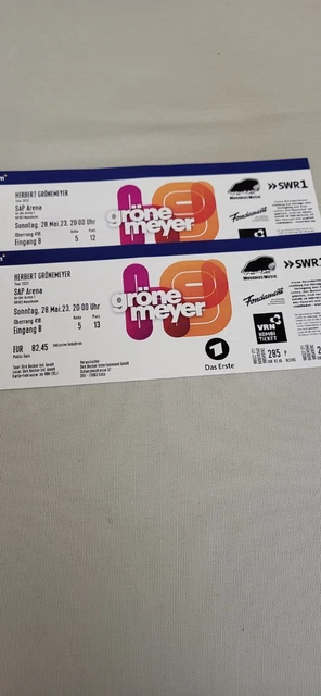 HERBERT GRÖNEMEYER 28.05.2023 Mannheim *OBERRANG 416* Tickets