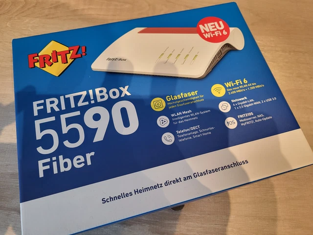 AVM FRITZ!Box 5590 Fiber Wi-Fi 6 Glasfaser-Router GARANTIE