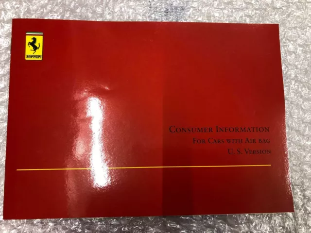 Ferrari  ,OWNERS MANUAL,U.S. VERSION