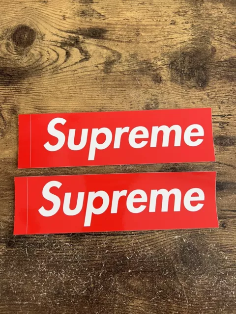 Supreme 2x Register to Vote QR Code Box Logo Sticker FW20 Authentic