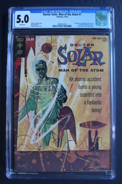Doctor Solar Man of the Atom #1 ORIGIN 1st App 1962 Gold Key Rich Powers CGC 5.0