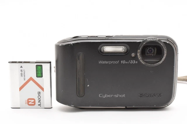 SONY CYBER-SHOT DSC-TF1 Black Waterproof Digital Camera
