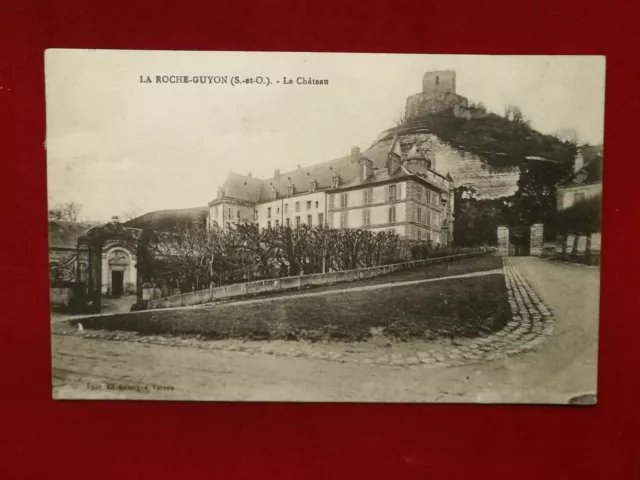 CPA 95 LA ROCHE GUYON - Le Château