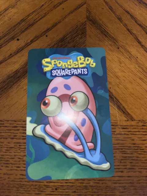 Dave & Buster's SpongeBob Squarepants RARE Gary the Snail card Dave & Buster's SpongeBob Squarepants RARE Gary the Snail card