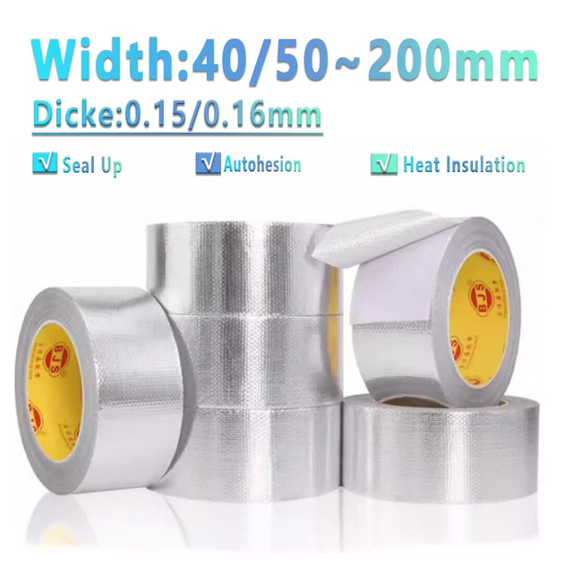 Nastro Termoresistente In Alluminio - 10mm X 50m, Adesivo Alta Temperatura, Per Isolamento E Riparazioni - Foto 9