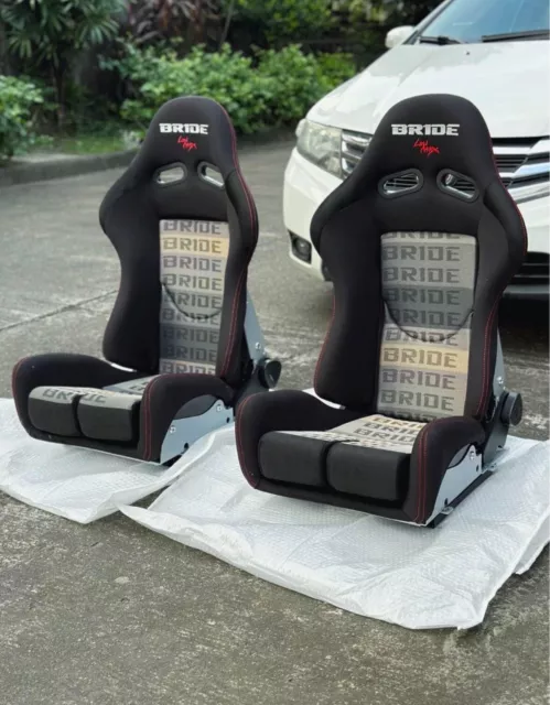 2x Bride Stradia Fiberglass Full black Gradient, ADR apprv Car Racing Sport seat