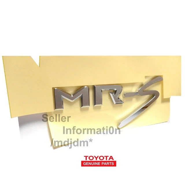 Toyota MR-S Spyder Chrome Rear Emblem Badge 75471-17130 OEM Genuine JDM 2