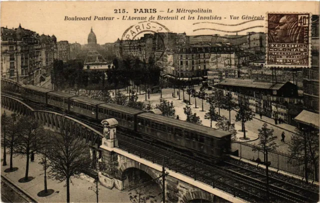 CPA PARIS 7e-Bd Pasteur-Avenue de Breteuil et les Invalides (327880)