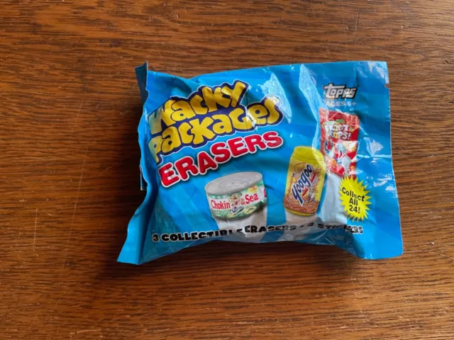 Unopened Pack Bag 2011 Topps Wacky Packages Erasers Series 2 Mini Minis Stickers