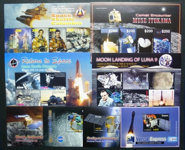 Guyana 2006 Raumfahrt Space Discovery Sonden Espace 7839-7856 Block 802-805 MNH