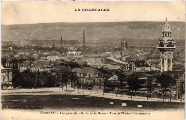 CPA ÉPERNAY general view edges of the MARNE (491192)