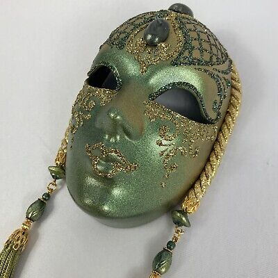 Small Masquerade Venetian Style Decorative Wall Hanging Mask Paper Mache