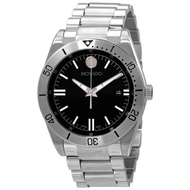 Movado Sport Quartz Black Dial Men's Watch 0607435