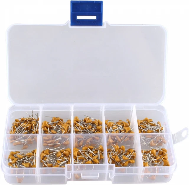 HALJIA 300 pcs 10 Value 50 V 10pf pour 100 NF condensateurs en céramique...