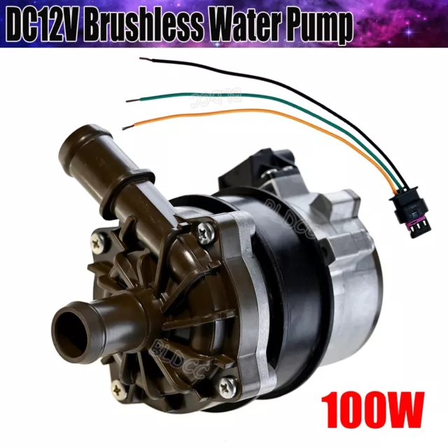 Automotive DC12V Brushless Circulation Pump 100W High-flow Car Auxiliary Pump FY