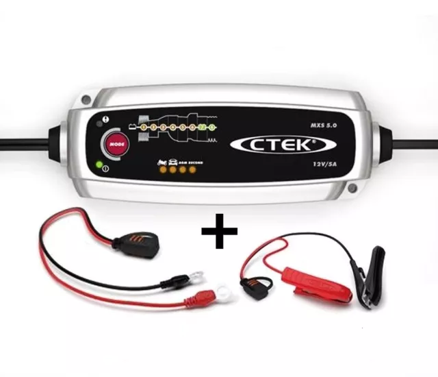Chargeur batterie voiture / auto CTEK MXS 5.0 MXS5  12V 5A de 1.2-100ah