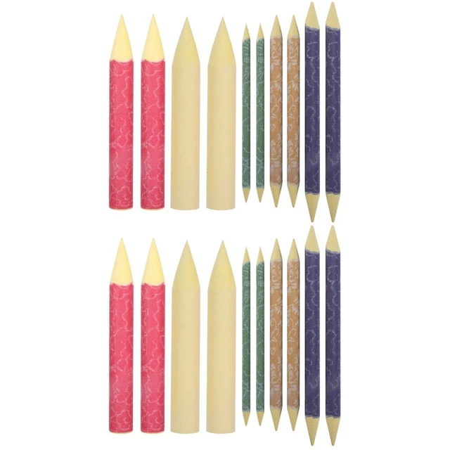 20 tocones de colores Rice Paper Tortillons mezclas artísticas bocetos
