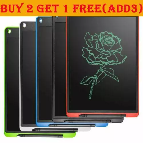 12" Electronic Digital LCD Writing Tablet Drawing Board Graphics Kids Gifts Toys