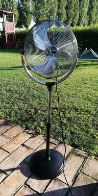 Bimar Bimar Ventilatore a Piantana da Terra a Pale Ø 45 cm 3 Velocità Nero/Cromo VPS56 