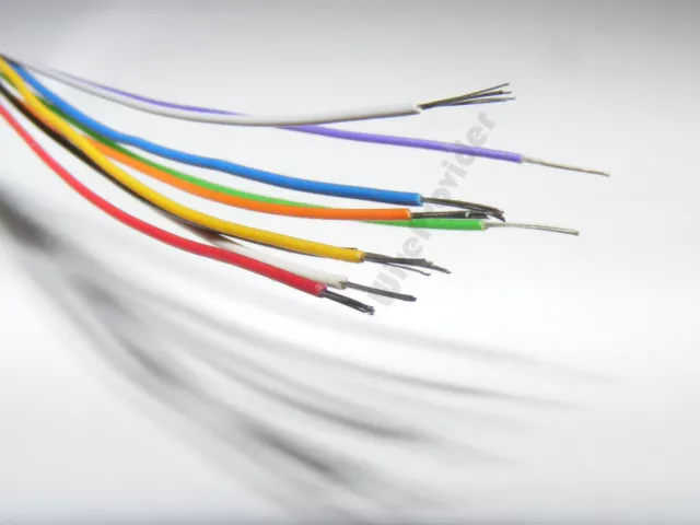5/0.1mm Extra Thin Flexible Stranded Wire 0.039mm²  31 AWG  0.5A 9 Colours WP-27 3