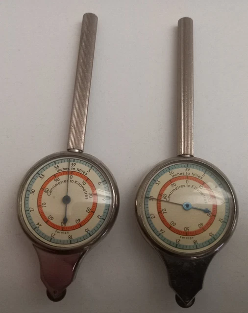 OPISOMETER/CURVIMETER - 2X Map Measurers - Vintage £24.99 - PicClick UK