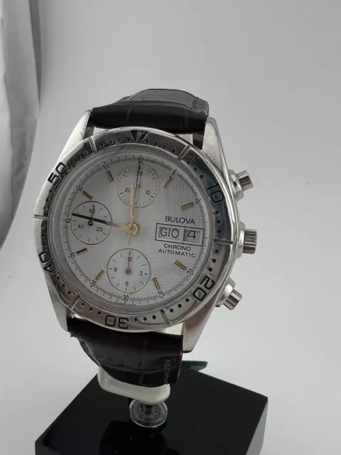 Bulova CRONOGRAFO VINTAGE VALJOUX 7750 Originale Uomo Funzionante Swiss Made