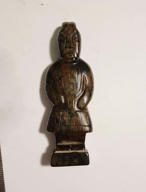 Ancient Chinese Stone Statue - Haunted with Demon Warrior Protector Spirit