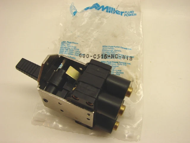 Miller Fluid Power 600-C516-NC-81B Manual Activated Toggle Valve Crouzet  b62