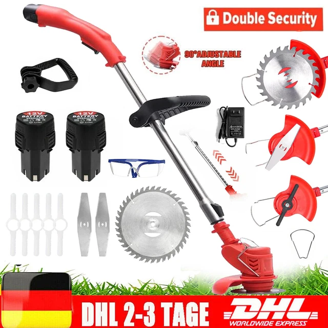 Akku-Sense Trimmer Maxi Duo Mit 2x4000mAh 40V Motorsense Messer