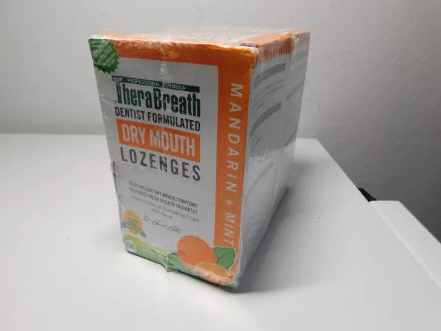200 ct TheraBreath Dry Mouth Fresh Breath 2x 100 Lozenges * NEW Exp 7/2025