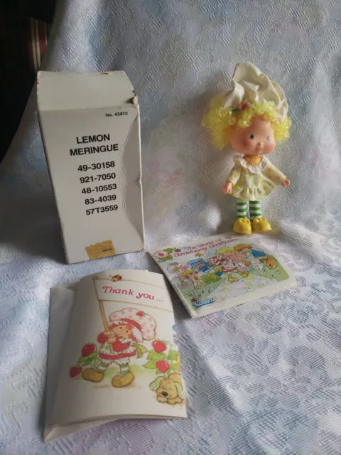 Vintage Strawberry Shortcake Lemon Meringue Doll NOS in Box 1980s Original 2