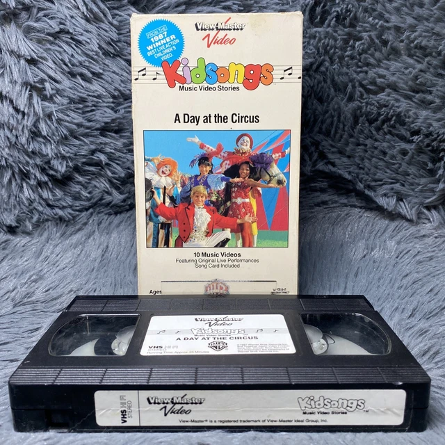 KIDSONGS A DAY At The Circus VHS 1987 View Master Video Rare Kids Movie ...