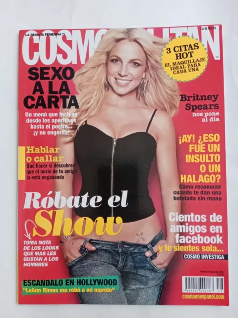 Britney Spears Cosmopolitan Mexican Magazine Mexico Spanish August 2010