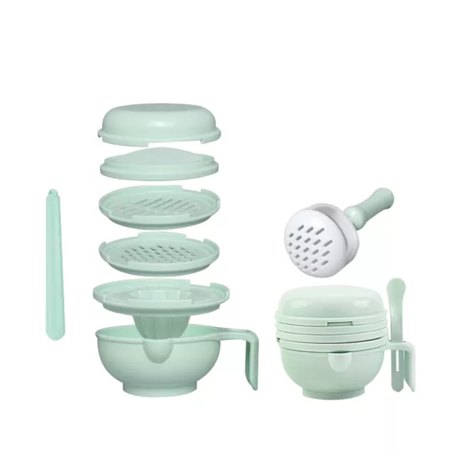 Baby Infant Food Fruit Vegetable Grinder Bowl Mill Blender Masher Set 2