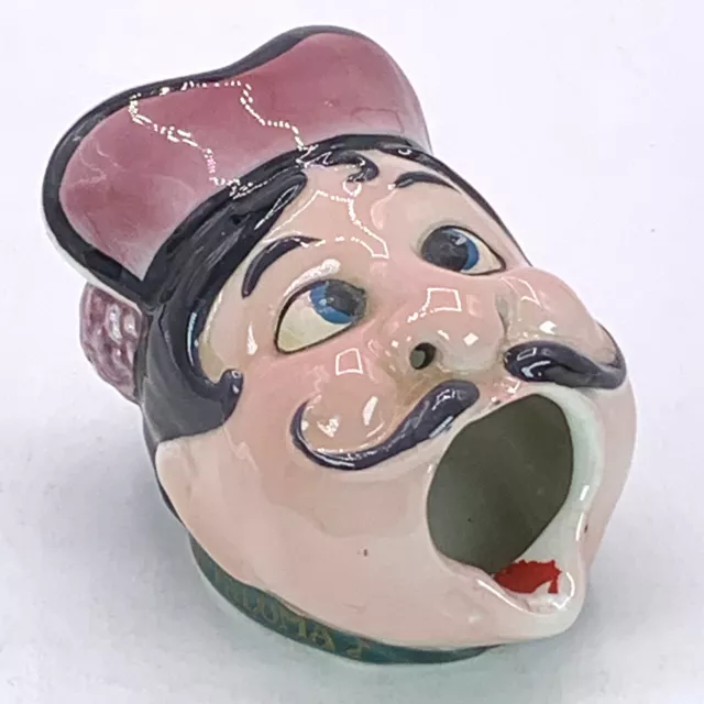 Vintage Open Mouth Smoker Nose Ceramic Ashtray La Paloma Figural