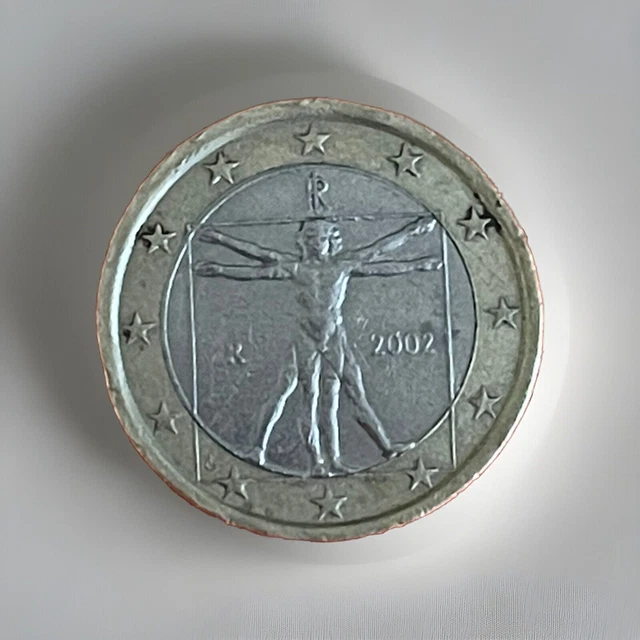 1 Euro Münze Leonardo Da Vinci 2002 Fehlprägung Erkennen 1 EURO MÜNZE Italien 2002 Homo Vitruvianus Leonardo da Vinci EUR 59,99
