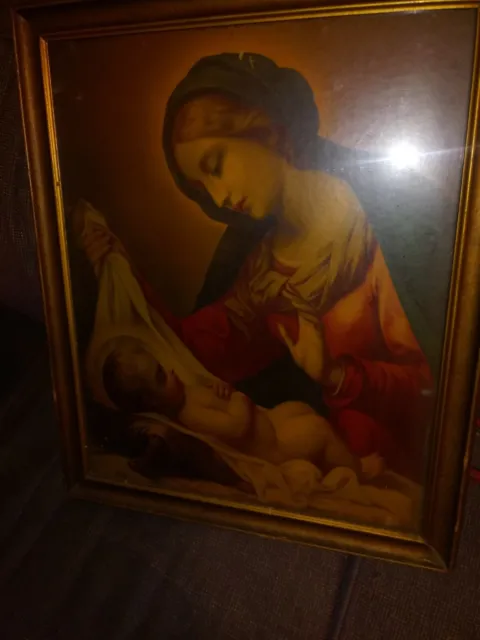 19th century Madonna And Baby Jesus
