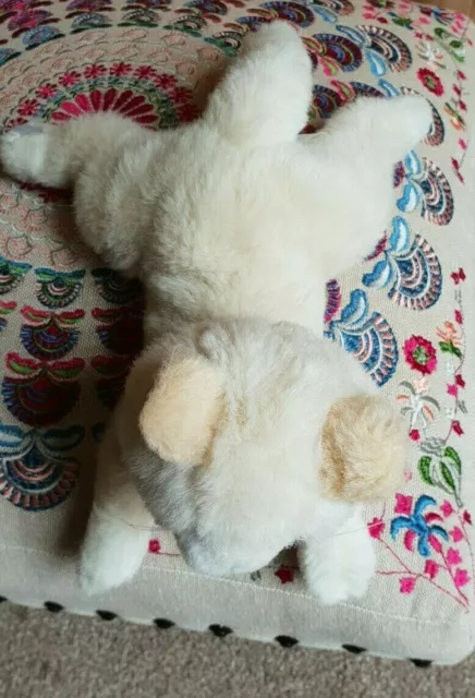 Vintage Kellytoy Laying Off White Cream Kitten Cat Plush Soft Stuffed Toy 7" 2